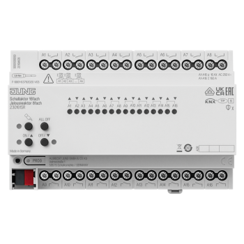 Jung 230161SR, KNX Schaltaktor 16fach, KNX Jalousieaktor 8fach, Secure