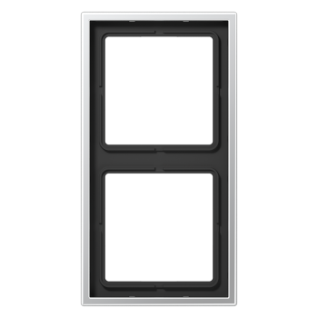 Jung AL2982, Rahmen 2fach, senkrechte und waagerechte Montage, LS 990, Aluminium