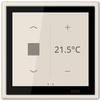 Jung LS459D1S, KNX Raumcontroller LS TOUCH, Serie LS, weiß