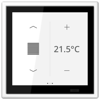 Jung LS459D1SWW, KNX Raumcontroller LS TOUCH, Serie LS, alpinweiß