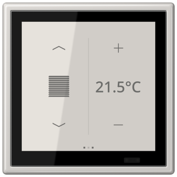 Jung LS459D1SLG, KNX Raumcontroller LS TOUCH, Serie LS, lichtgrau