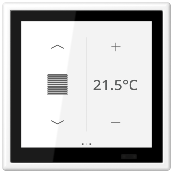 Jung LS459D1SWWM, KNX Raumcontroller LS TOUCH, Serie LS, schneeweiß matt