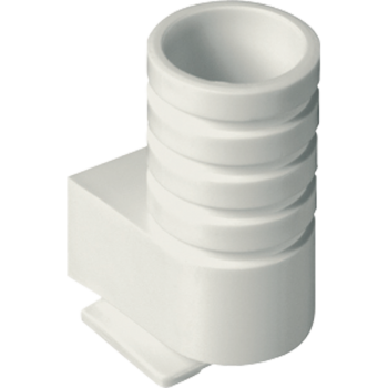 Jung 13, Einführungsschieber für Rohr mit Außendurchmesser bis 16 mm, Thermoplast, weiß