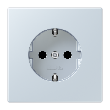 Jung LC1520KI209, SCHUKO Steckdose, 16 A 250 V ~, integrierter erhöhter Berührungsschutz, SAFETY+, Serie LS, outremer pale