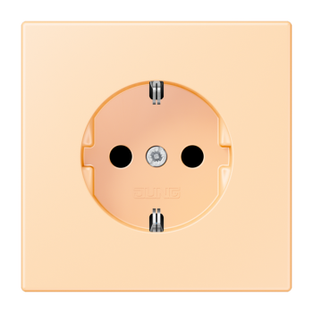 Jung LC1520KI223, SCHUKO Steckdose, 16 A 250 V ~, integrierter erhöhter Berührungsschutz, SAFETY+, Serie LS, ocre