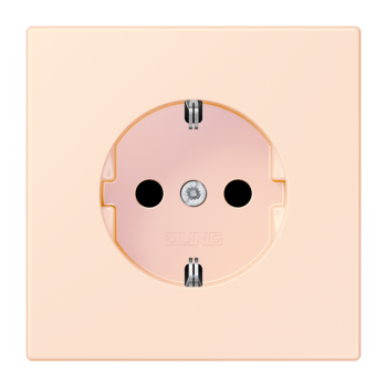 Jung LC1520KI226, SCHUKO Steckdose, 16 A 250 V ~, integrierter erhöhter Berührungsschutz, SAFETY+, Serie LS, orange pâle