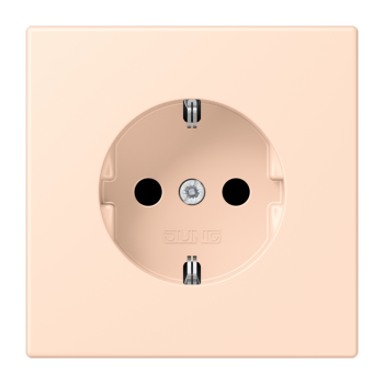 Jung LC1520KI228, SCHUKO Steckdose, 16 A 250 V ~, integrierter erhöhter Berührungsschutz, SAFETY+, Serie LS, rose pâle