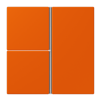 Jung LC403TSA260, Tastensatz 3fach, F40, Serie LS, orange vif