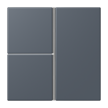 Jung LC403TSA262, Tastensatz 3fach, F40, Serie LS, gris fonce 59