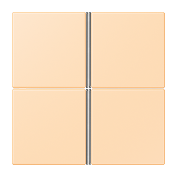 Jung LC404TSA223, Tastensatz 4fach, F40, Serie LS, ocre