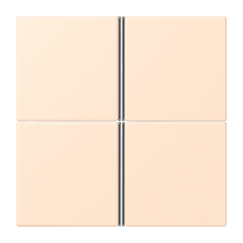 Jung LC404TSA238, Tastensatz 4fach, F40, Serie LS, terre sienne pâle