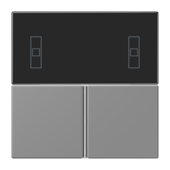 Jung LC4093TSA203, Tastensatz 3fach, F40 Raumcontroller, Serie LS, gris 31