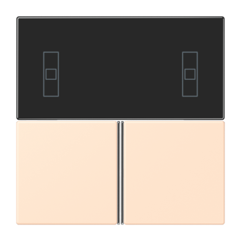 Jung LC4093TSA238, Tastensatz 3fach, F40 Raumcontroller, Serie LS, terre sienne pâle