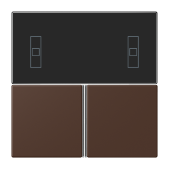 Jung LC4093TSA239, Tastensatz 3fach, F40 Raumcontroller, Serie LS, terre d'ombre brûlée 31