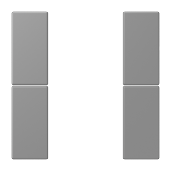 Jung LC502TSA203, Tastensatz 2fach, F50, Serie LS, gris 31