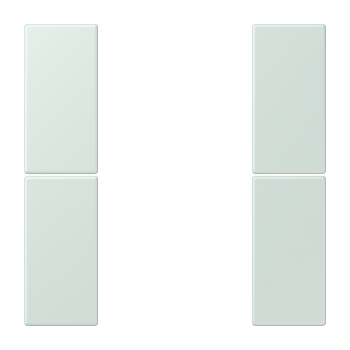 Jung LC502TSA215, Tastensatz 2fach, F50, Serie LS, céruléen pale