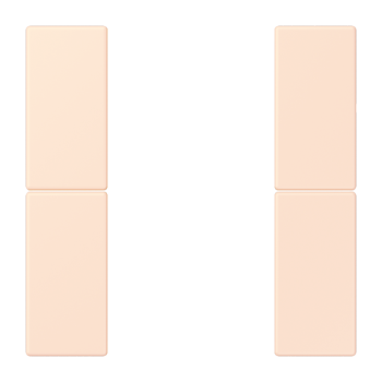 Jung LC502TSA226, Tastensatz 2fach, F50, Serie LS, orange pâle