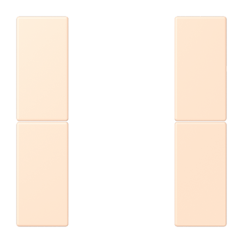 Jung LC502TSA238, Tastensatz 2fach, F50, Serie LS, terre sienne pâle