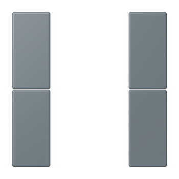 Jung LC502TSA251, Tastensatz 2fach, F50, Serie LS, gris 59