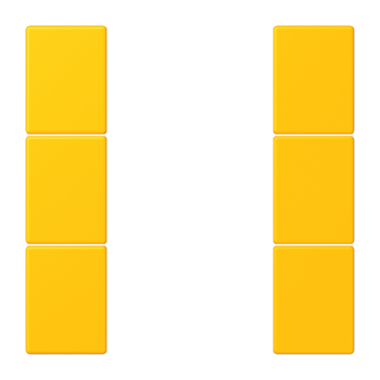 Jung LC503TSA263, Tastensatz 3fach, F50, Serie LS, le jaune vif