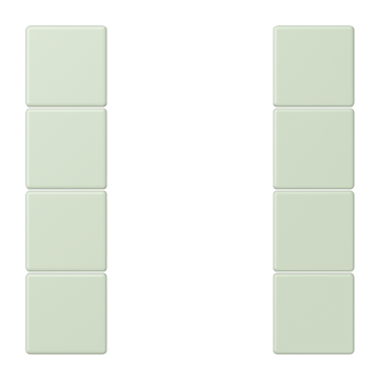 Jung LC504TSA218, Tastensatz 4fach, F50, Serie LS, vert anglâis pale