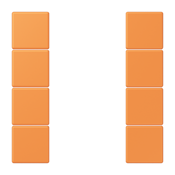 Jung LC504TSA225, Tastensatz 4fach, F50, Serie LS, orange clair