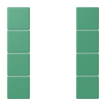 Jung LC504TSA250, Tastensatz 4fach, F50, Serie LS, vert 59