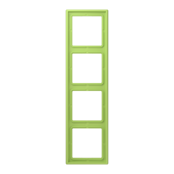 Jung LC984221, Rahmen, 4-fach, LE CORBUSIER, vert clair