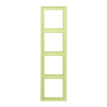 Jung LC984222, Rahmen, 4-fach, LE CORBUSIER, vert jaune clair