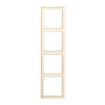 Jung LC984245, Rahmen, 4-fach, LE CORBUSIER, blanc ivoire