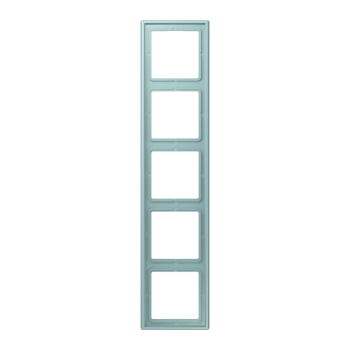Jung LC985214, Rahmen, 5-fach, LE CORBUSIER, céruléen clair