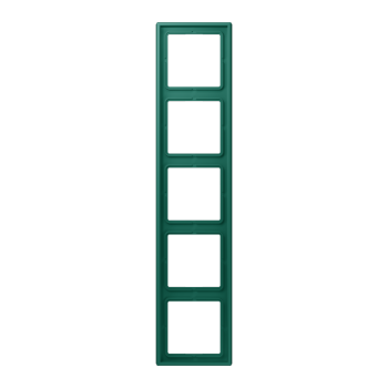 Jung LC985216, Rahmen, 5-fach, LE CORBUSIER, vert anglais