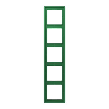 Jung LC985219, Rahmen, 5-fach, LE CORBUSIER, vert foncé