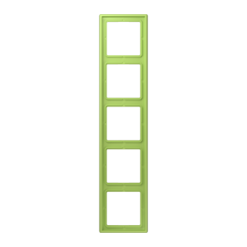 Jung LC985221, Rahmen, 5-fach, LE CORBUSIER, vert clair