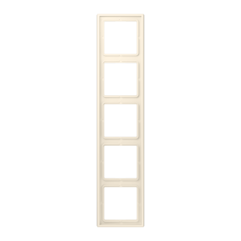 Jung LC985245, Rahmen, 5-fach, LE CORBUSIER, blanc ivoire