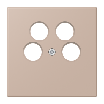 Jung LC990-4SAT2240, Abdeckung für 4-Loch SAT-TV-Steckdose (Ankaro), Thermoplast, Serie LS, ombre brûlée claire
