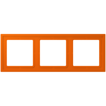 Jung LCZ983BF224, Rahmen, 3-fach, LS ZERO, orange