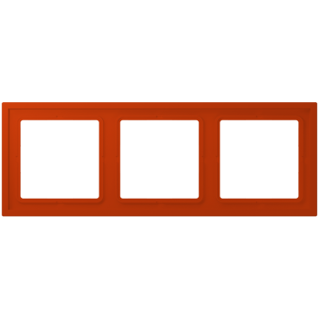 Jung LCZ983BF244, Rahmen, 3-fach, LS ZERO, rouge vermillon 59