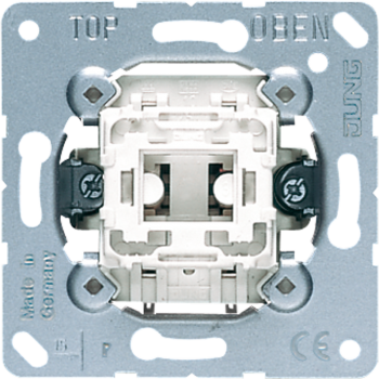 Jung 534U, Taster, 1-pol. Schließer mit separaten Meldekontakten für Lampen, 10 A 250 V ~