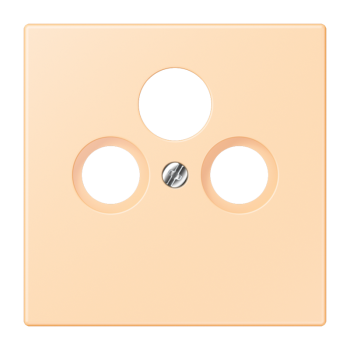 Jung LC990SAT223, Abdeckung für Universal-Sat/BK-Dosen, Thermoplast lackiert, Serie LS, ocre