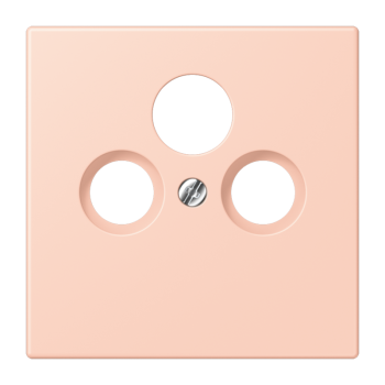 Jung LC990SAT234, Abdeckung für Universal-Sat/BK-Dosen, Thermoplast lackiert, Serie LS, l'ocre rouge clair