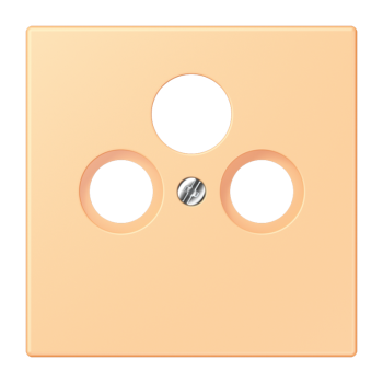 Jung LC990SAT258, Abdeckung für Universal-Sat/BK-Dosen, Thermoplast lackiert, Serie LS, terre sienne claire 59