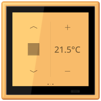 Jung LC459D1S254, KNX Raumcontroller LS TOUCH, Serie LS, ocre jaune clair