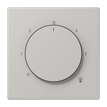 Jung LC1749BF205, Abdeckung für Raumtemperaturregler-Einsätze, Thermoplast lackiert, Serie LS, gris clair 31