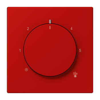 Jung LC1749BF227, Abdeckung für Raumtemperaturregler-Einsätze, Thermoplast lackiert, Serie LS, rouge vermillon 31