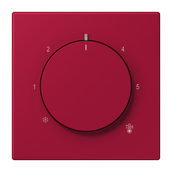 Jung LC1749BF229, Abdeckung für Raumtemperaturregler-Einsätze, Thermoplast lackiert, Serie LS, rouge carmin