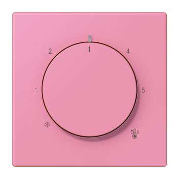 Jung LC1749BF246, Abdeckung für Raumtemperaturregler-Einsätze, Thermoplast lackiert, Serie LS, rose vif