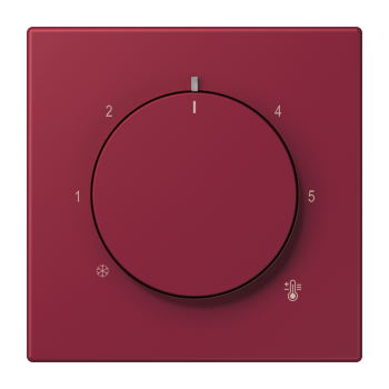 Jung LC1749BF255, Abdeckung für Raumtemperaturregler-Einsätze, Thermoplast lackiert, Serie LS, le rubis