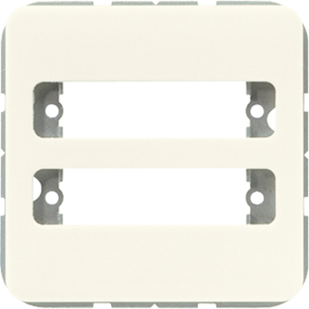 Jung 594-2, Abdeckung für 2 D-Subminiatur-Steckverbinder, Thermoplast, Serie CD, weiß