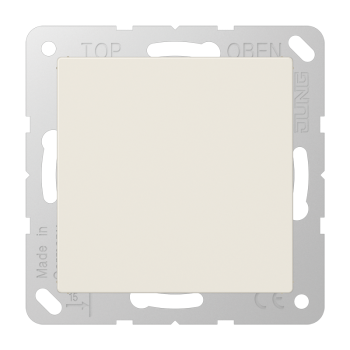 Jung A594-0, Blind-Abdeckung (gerastet), Thermoplast, Serie AS, weiß